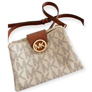 MICHAEL KORS Signature-print Canvas Crossbody Bag